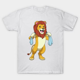 Lion with Towel for Shower T-Shirt